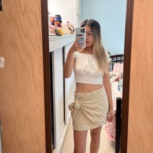 NWT free people beige/tan sarong skirt